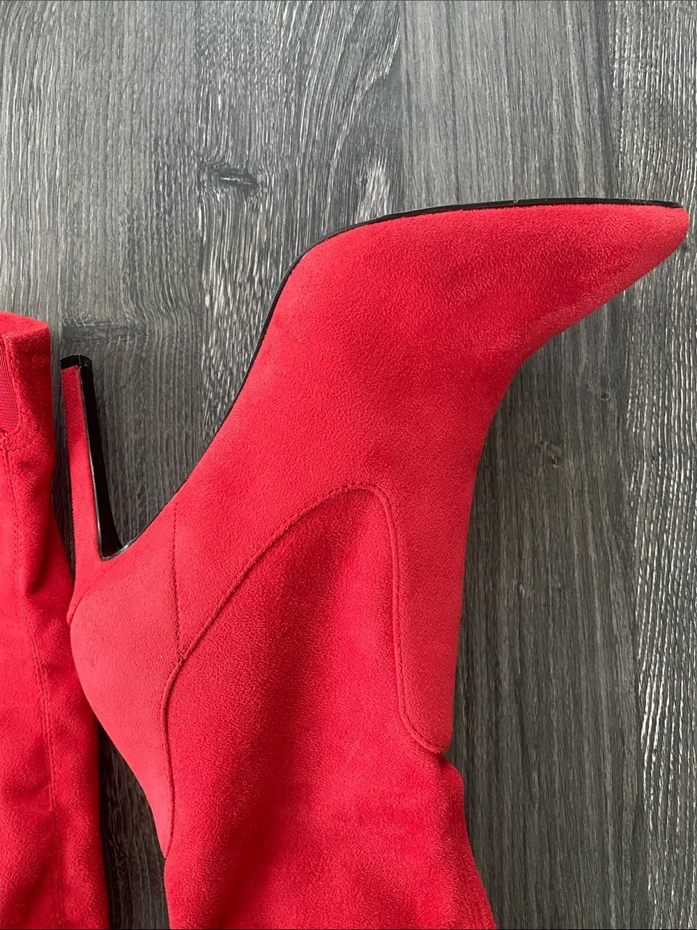 Nine West Red Over-the-Knee Stiletto Boots